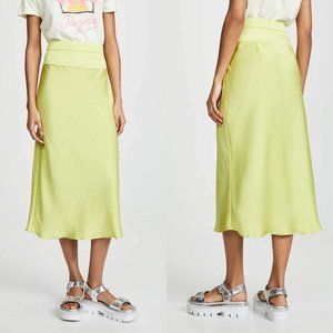 Free People Normani Bias Skirt in Jackfruit